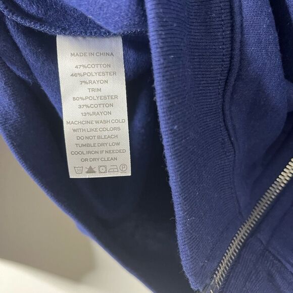 NWT Hill House Teddy Zip Navy Blue Hoodie Size Small - Picture 7 of 10
